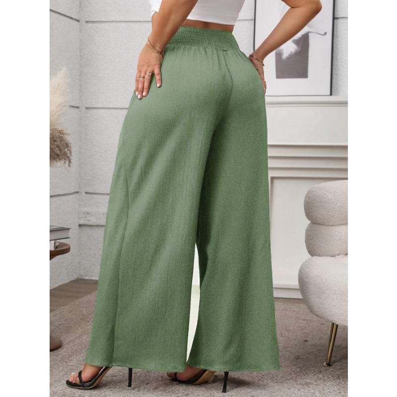 Women's Solid Color Loose New Design Wide Leg Pants