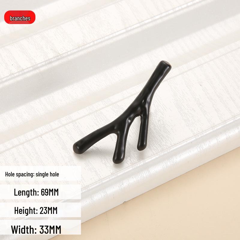 Современная минималистичная черная мебельная ручка для кухни и мебели