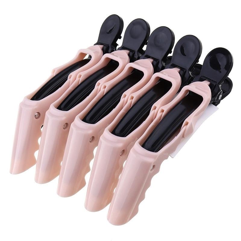 5Pcs/Set Hair Clip Crocodile Hairstyling Tools Modeling Accessories Hairpin Clamp Grip Plasitic Matte Haircut Salon