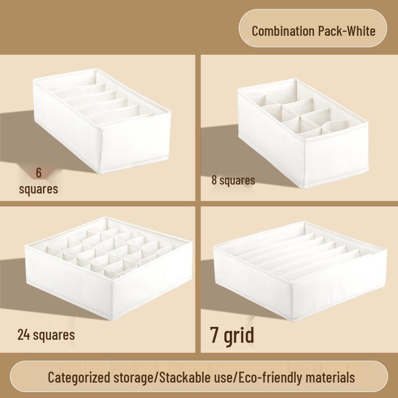 

Організатор для білизни та шкарпеток: Подільник для висувних ящиків шафи три в одному 24 compartments (32*32*10)