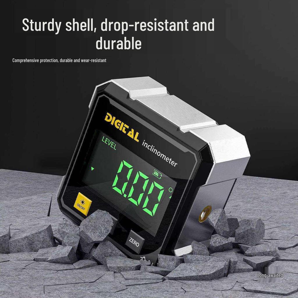 Digital Precision Inclinometer: Spirit Level & Angle Ruler with High-Precision Display