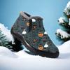 Fashion Women's Waterproof Non-slip Warm Snow Shoes Comfortable Low Top Hiking Shoes Couple Snow Boots Plush Thick Cotton Size35-47