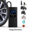 Car Air Compressor Universal Tire Inflator Air Pumps with Flashlight for Car Bike Motorcycle Tire Inflator Portable