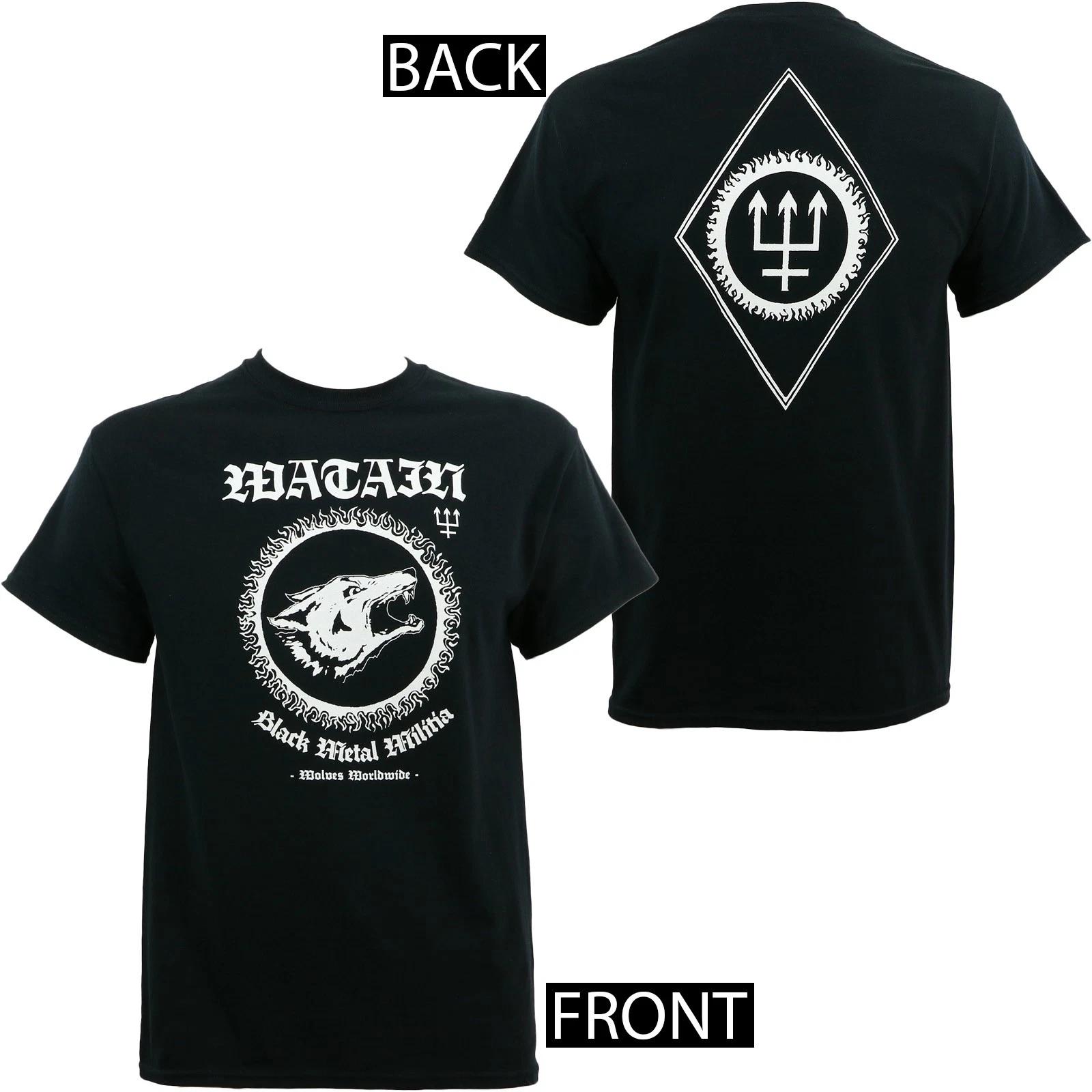 WATAIN Black Metal Militia Wolves Worldwide T-Shirt S M L XL 2XL NEW L