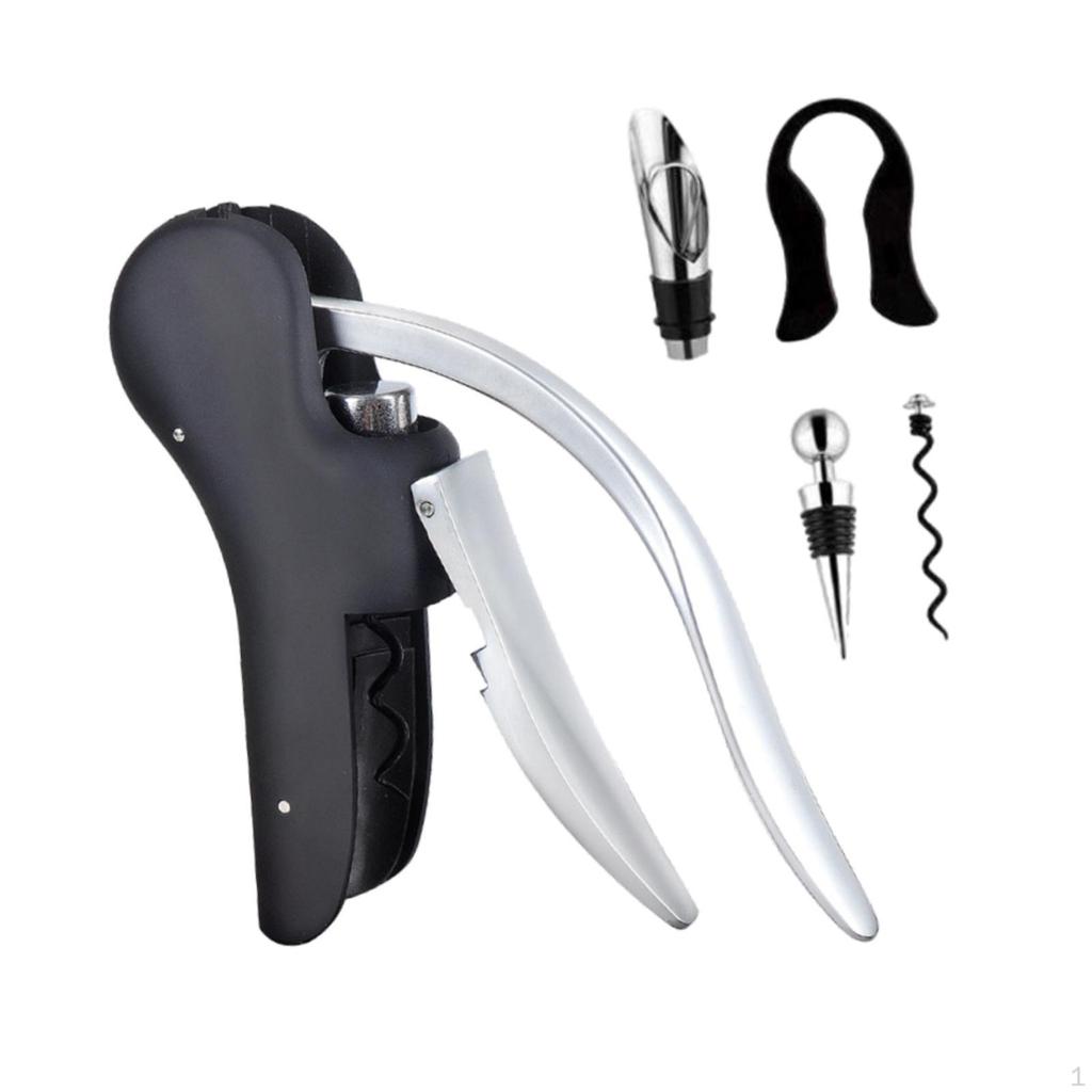 Manual Wine Opener for Kitchen Use, Vertical Lever Corkscrew Home And Bar