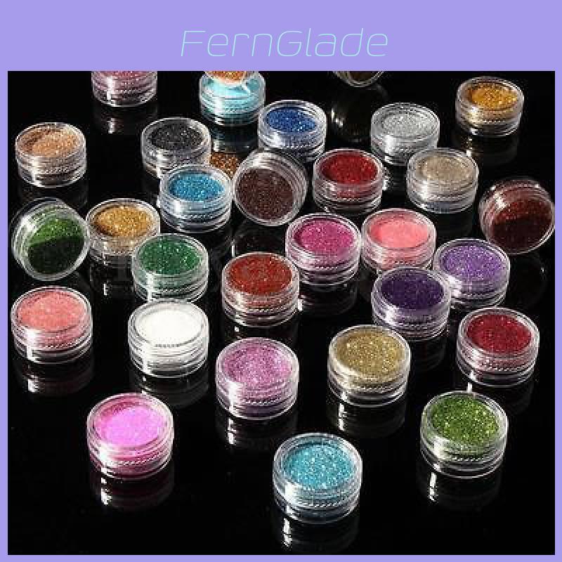 30-color Sparkling Nail Art Party Temporary Shiny Makeup Set