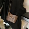 Rhombus chain bag women's 2025 new trendy fashion retro underarm bag niche texture shoulder bag messenger bag
