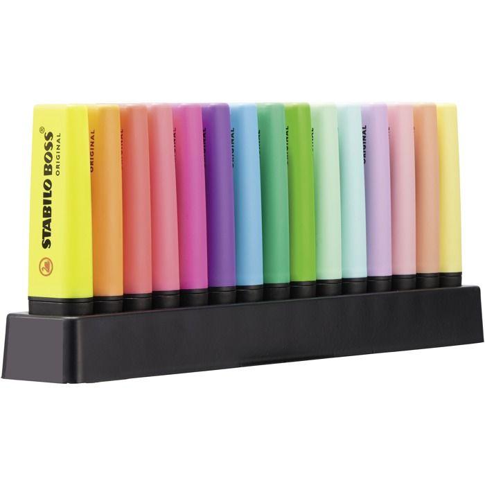 Marqueur De Marquage - STABILO - BOSS Triplé Original - 15 Couleurs - 5 Pièces
