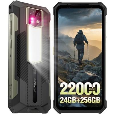 Unbreakable Portable Telephone Ulefone Armor 24 24GB+256GB 6.78" 22000mAh Robust Smartphone 64MP 4G Dual SIM/NFC/GPS Waterproof Black