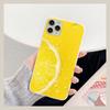 Fruit Lemon Phone Case For IPhone 14 11 12 13 Mini Pro Xs Max 8 7 6 6S Plus X XR Solid Candy Color Case