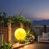 HuiXiang Dual-Powered Solar Moon Lamp for Outdoor Terrace & Garden - Waterproof Landscape & Lawn Light