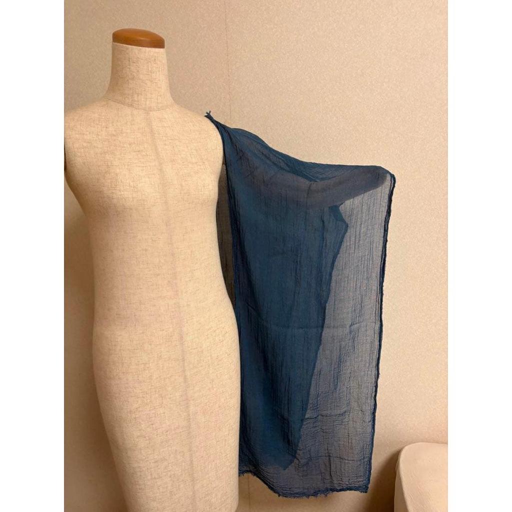 Used Stall Indigo Dye Transparency Erika Kamada