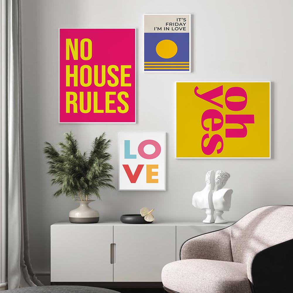 Famous Hip Hop Lyrics Music Queen Wall Art Poster Print Abstract Colourful Quote Inspirational Canvas Painting Room Home Decor