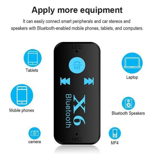 Nový mini adaptér bezdrátového Bluetooth přijímače do auta pro sluchátka s adaptérem audio přijímače MP3