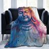 Buddha Yoga Blanket Flannel Sofa Throw Blanket Breathable Throw Blankets for Home Bedroom Travel Throws Bedspread Quilt