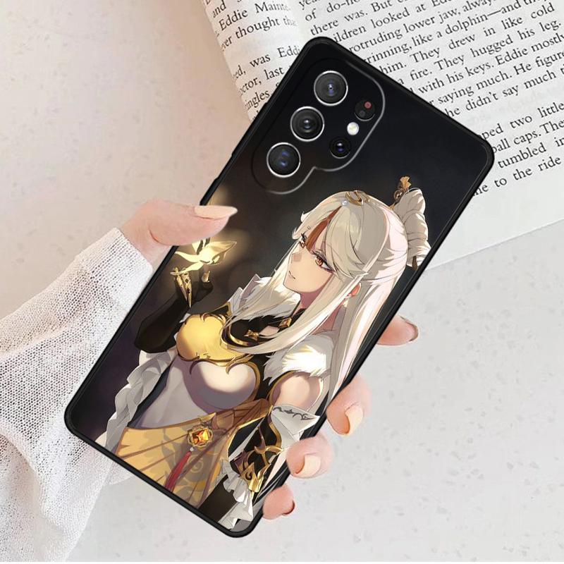 Genshin Impact NingGuang Phone Case For Samsung Galaxy S25 S23 S30 S8 S21 S20 FE S24 S22 Note 10 20 Plus lite Ultra
