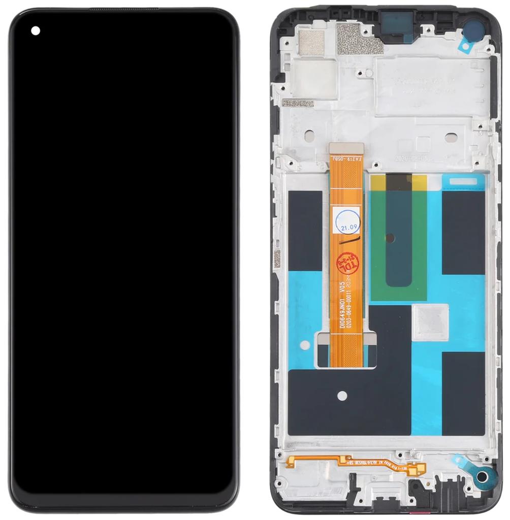Realme 7 4G LCD Display + Touchscreen RMX2155 RMX2163 (Refurbished) IPS Black Frame