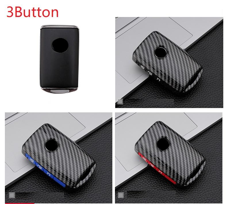Interior Mouldings Carbon Fiber+Silicone Car Key Fob Cover Case For Mazda 3 Alexa CX-30 CX30 CX5 CX 5 CX-5 CX8 CX9 CX4 2019 2020