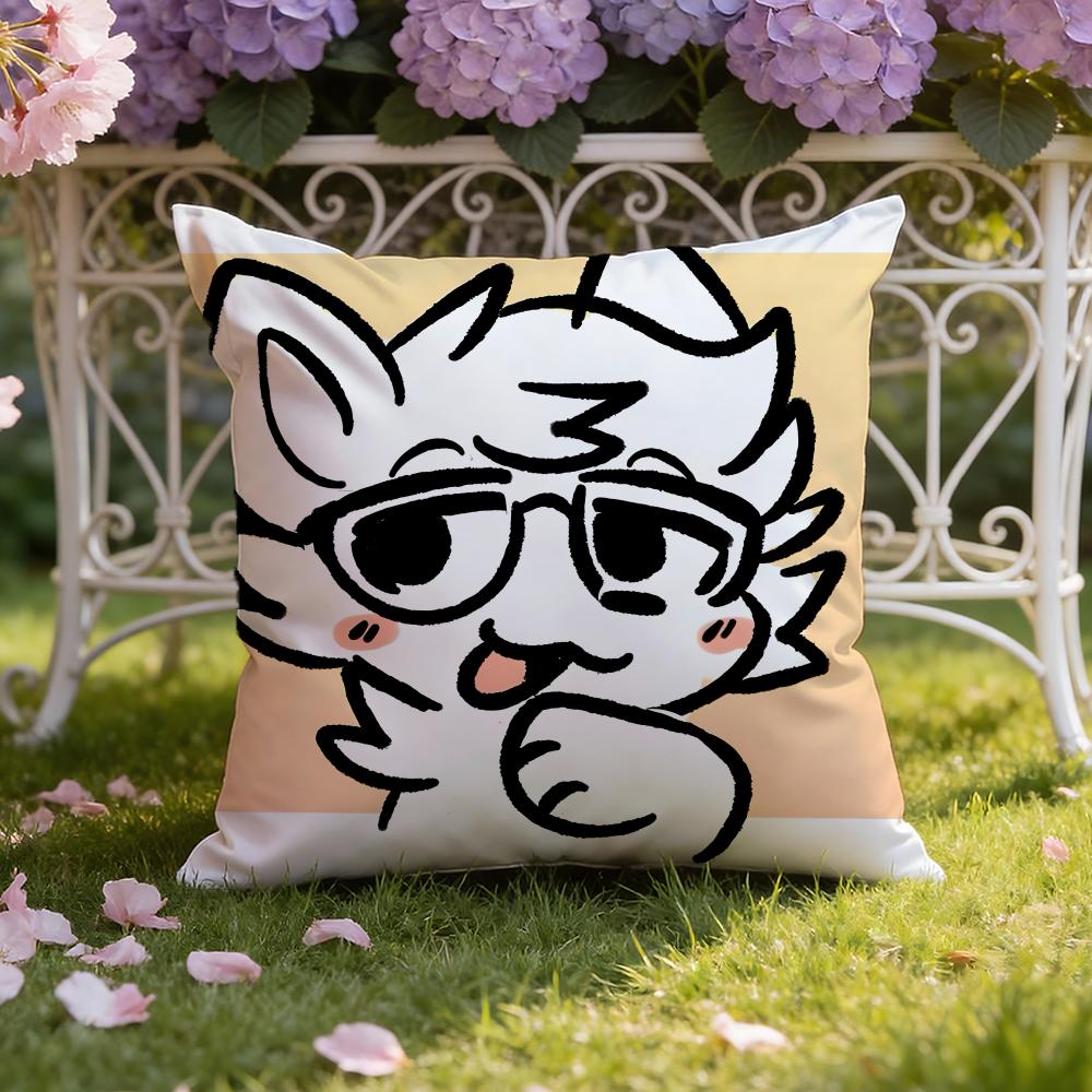 Cartoon F-Furry F-fandom Cushion Cover Home & Car Dual-Scene Pillow Cover: Reversible for Premium Comfort
