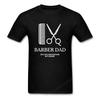 Teenage Natural Cotton Printed Man Round Collar T Shirt Barber Dad Shirt Funny Gifts Father'S D
