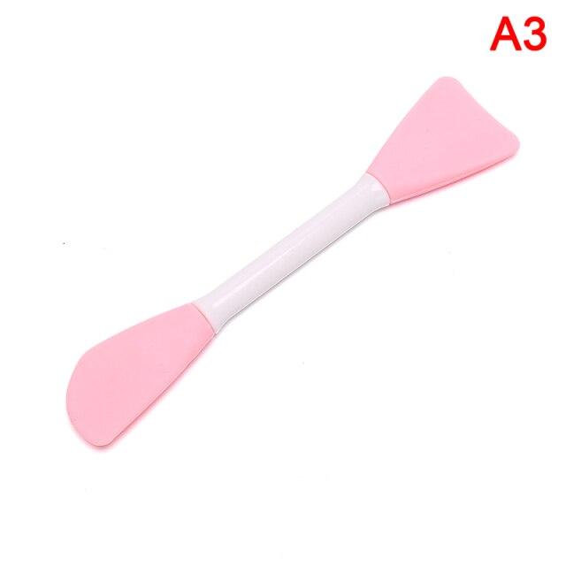 

1 шт., силиконовая мягкая маска для лица с двойной головкой, кисточка для макияжа, палочка для перемешивания, инструмент для ухода за кожей, косметика, кисточка для макияжа