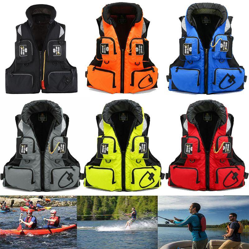 Safety Life Jacket Vest Adjustable Buoyancy For Sailing Kayak Canoeing Fishing