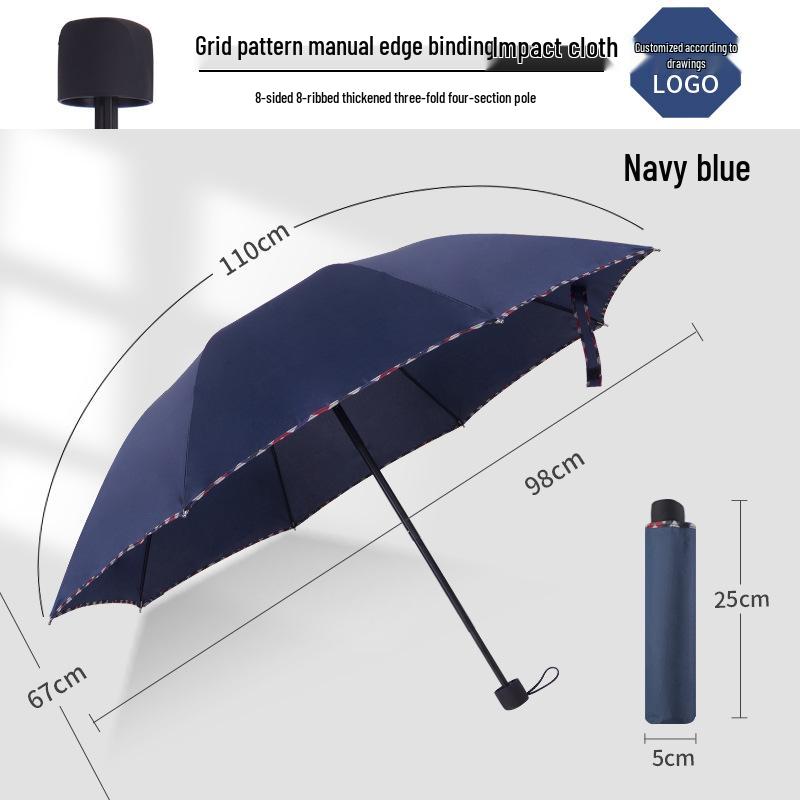 Automatic 60-Rib Folding Umbrella with UV Sun Protection