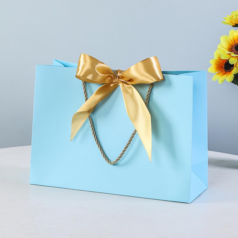 Gift, Cosmetic & Shopping Paper Bags with Bow Handles