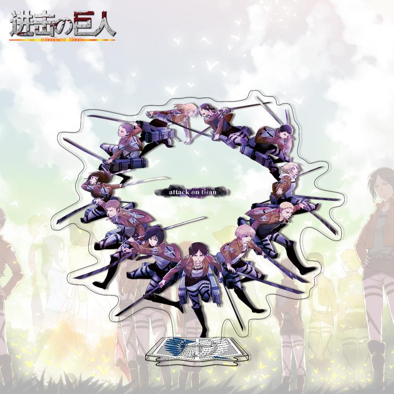Attack on Titan Acrylic Stand Anime Large Stand Cartoon Cute Character Figure Display Stand Anime Merchandise Collectible Gift