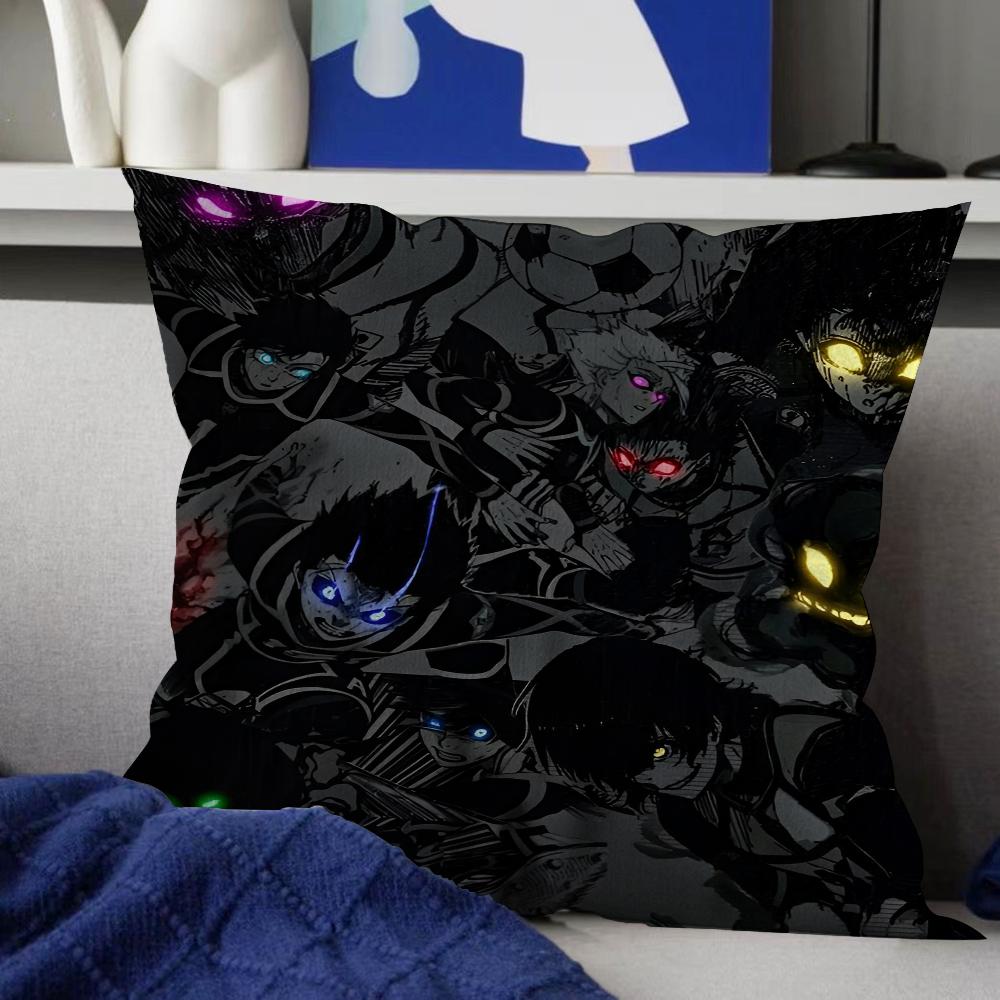 Blue Lock Anime Pillowcase Toon Gift Cushion Cover Bedroom Home Sofa Chair Seat Decor Pillow Case
