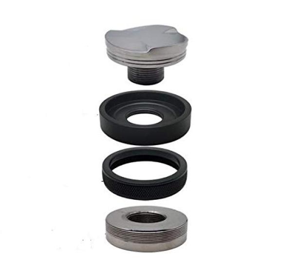 NEOUZA 53mm Coffee Distributor & Tamper 2 in 1, Dual-Head Coffee Leveler Fits 54mm Breville Portafilters, Adjustable Depth - Professional Espresso