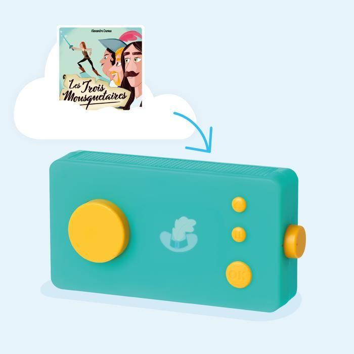 Console educative - lunii - coffret les trois mousquetaires - livre audio interactif - 12 histoires - dès 7 ans