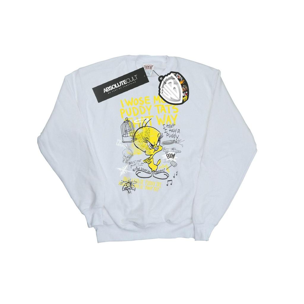 Looney Tunes Womens/Ladies Tweety Pie More Puddy Tats Sweatshirt