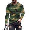 Men's T Shirt O-Neck Clothing Apparel Outdoor Long Sleeve Print Fashion Designer Vintage