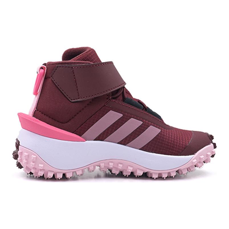 Adidas Fortatrail Slip Resistant Abrasion Resistant Low top Kids' Running Shoes Red Pink Kids' IG7267