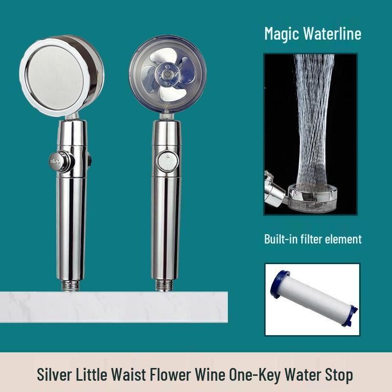 Kompakte Taille Turbo Dusche: Hochdruck-Regenfall-Booster-Set