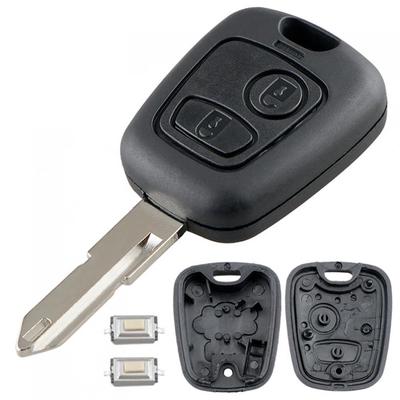 2-Tasten-Auto-Fernschlüsselgehäuse mit 206er Klinge, passend für Peugeot 106 206 306 406