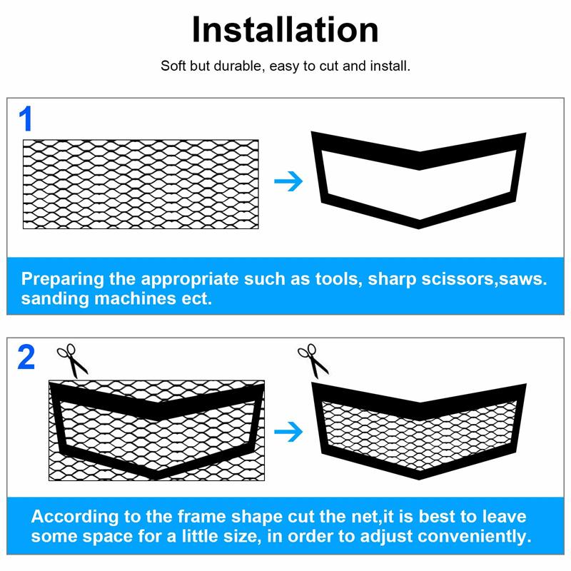 100Cmx33Cm Aluminum Alloy Grille Mesh Roll Automotive Grille Insert Bumper Rhombic Hole Black Car Grill Mesh Sheet