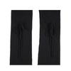 Ribbon Wool Ribbed Leg Warmers_Black