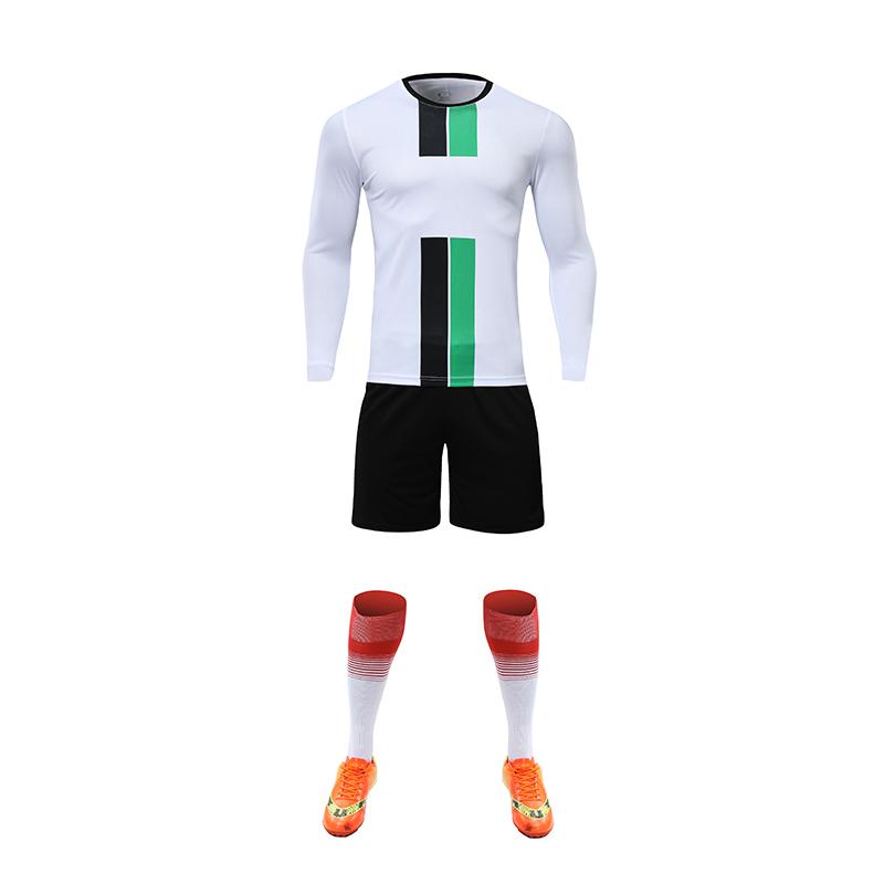 China Factory Wholesale Soccer Wear Uniform High Quality Jersey Set Football Club Soccer Uniform S белый