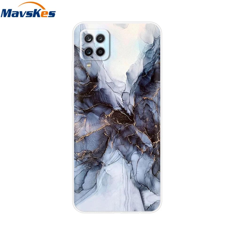 Phone Case For Samsung Galaxy A12 Case SamsungA12 Silicone Clear TPU Painted Soft Cover For Samsung A12 A 12 Bumper Fundas Etui