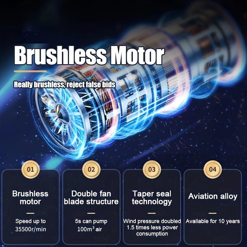Bürstenloser Auto-Innenraumstaubsauger, tragbarer Handstaubsauger mit starker Saugkraft für die doppelte Verwendung in Auto und Haushalt, Wohnmobil-Innenraum, Reinigungsgeräte