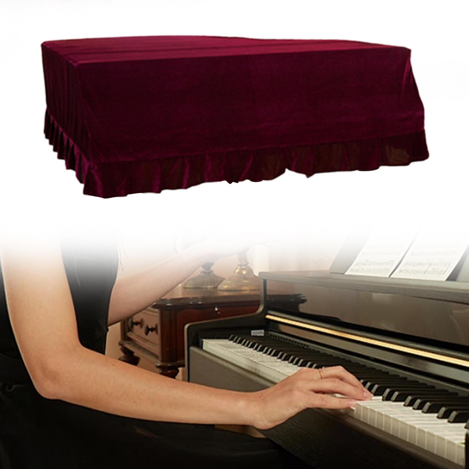 

Чехол для рояля пылезащитный универсальный, мягкий, треугольный чехол, предотвращает повреждение от пыли M красный