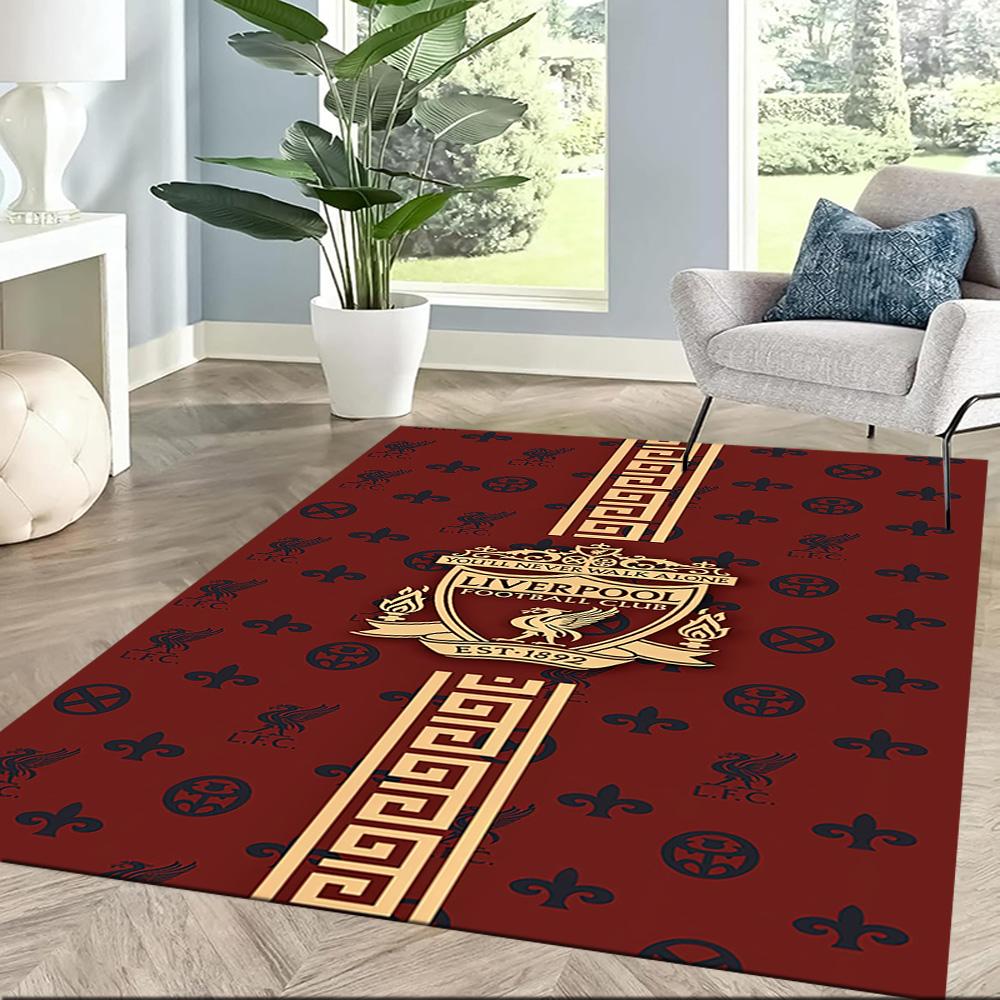 Liverpool Football Club Area Rug Perfect For Hallway Balcony Foyer Bedrooms Antislip Carpet Office Home Decor