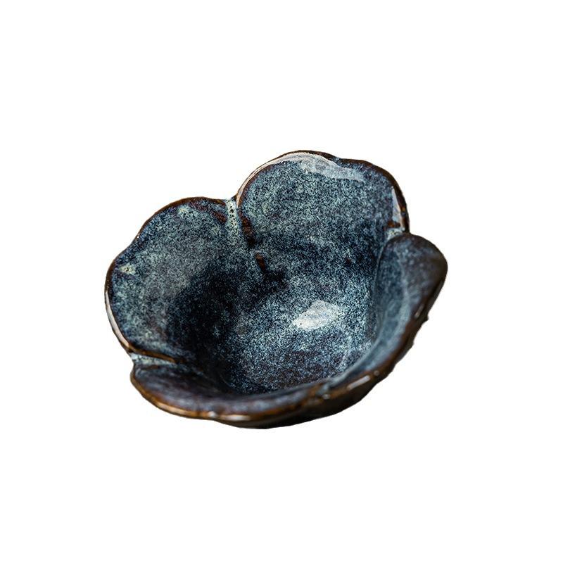 Vintage Aesthetic Ceramic Condiment Dish - Elegant Dipping Sauce Bowl for Home & Restaurant Use