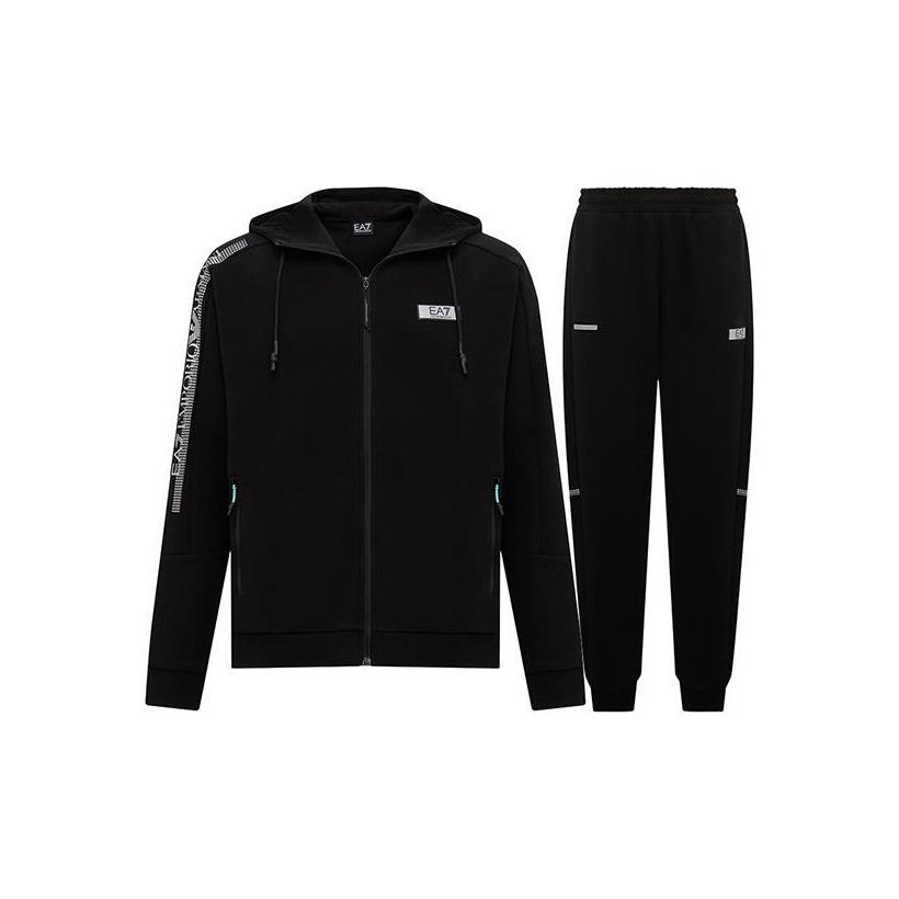 EMPORIO ARMANI EA7 SS24 Casual Sportswear Men's Black 3DPV61-PJUWZ-1200