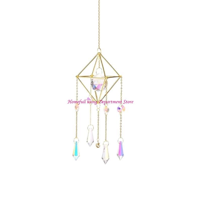  Crystal Suncatchers Window Hanging Ornament Prism Wind Chimes Dreamcatchers for Indoor and Outdoor Decors Ornament Gift