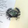 Shell Crab Brooch Pin With Electroplated Finish For Fashionable Office Wear