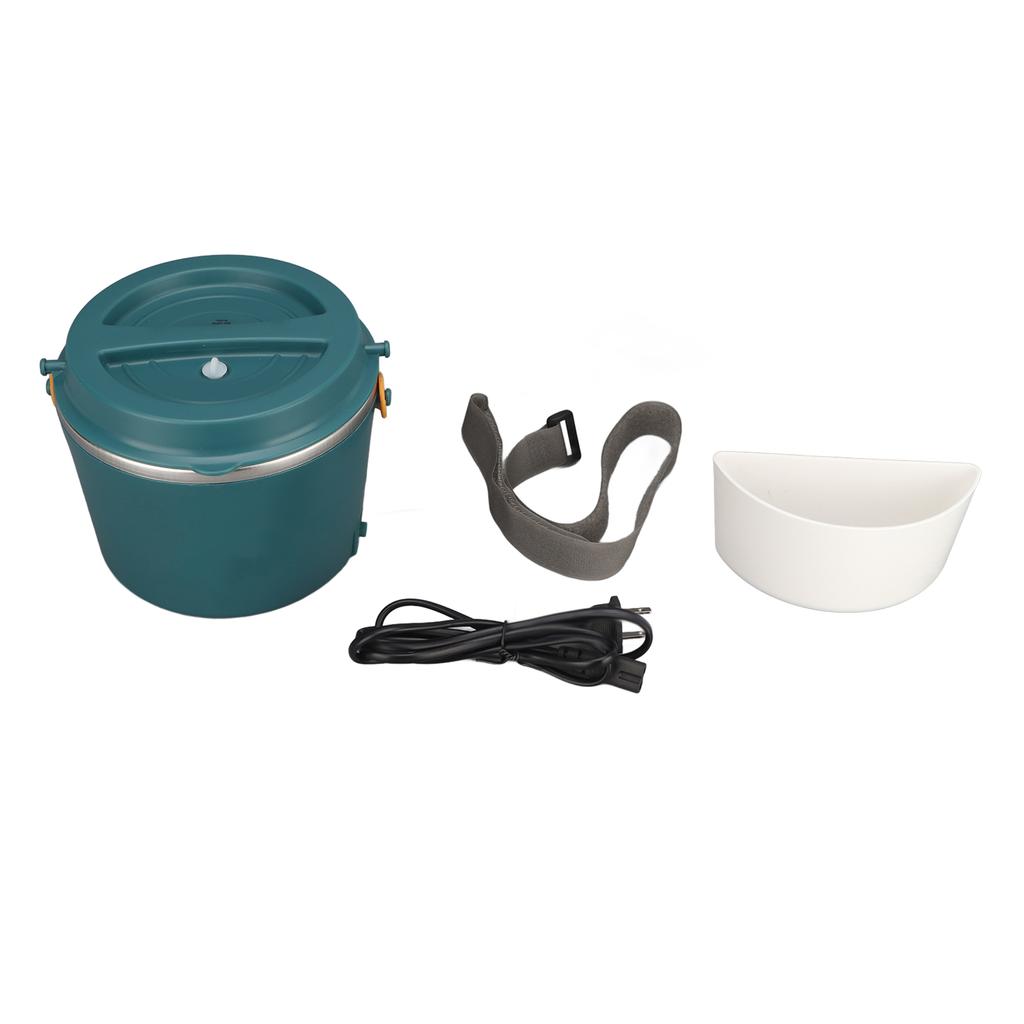 Încălzitor de prânz electric din oțel inoxidabil, versatil, cu încălzire rapidă, 1,2 l, încălzitor de prânz portabil