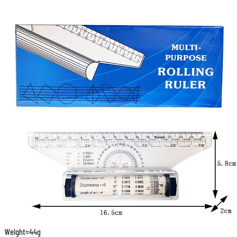 15cm x 30cm Multi-Purpose Parallel Rolling Drafting Ruler with Translation Angle Parallel Ruler